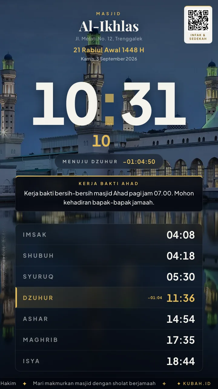 Layout Menara untuk TV berdiri